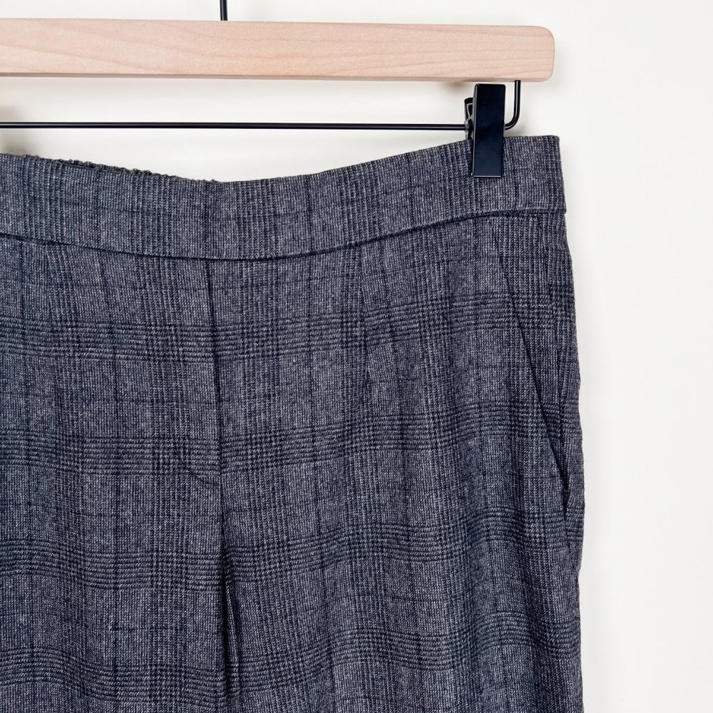 Aritzia Babaton Conan Cashmere Wool Stretch Dress Pant Crop Trousers Plaid Check - Picture 7 of 16